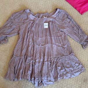 Free people Flowy Mauve Blouse